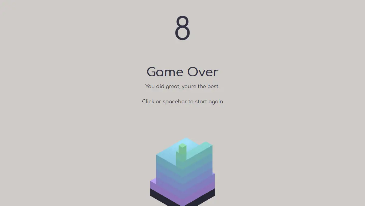 Three JS Games - Tower Blocks example : CSS Mix