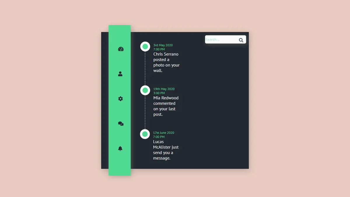 Timeline Vertical Display Javascript CSS Timelines - Vertical Timeline - Notifications example : CSS Mix