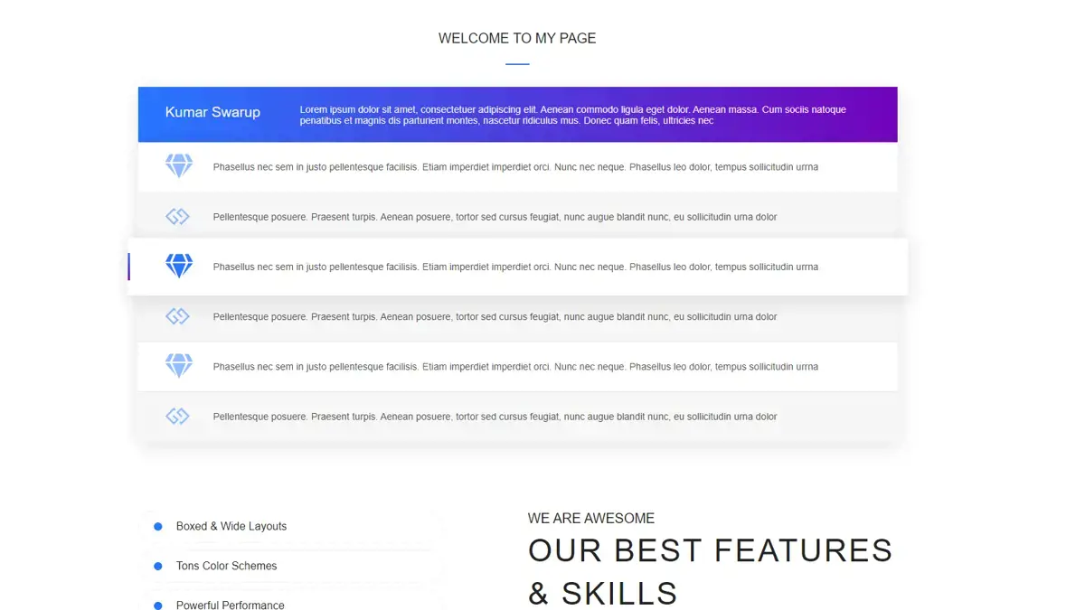 CSS Panels - Panel Animation example : CSS Mix