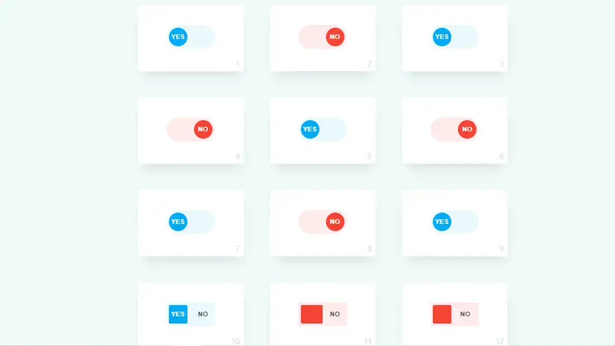 CSS Toggle Switches - Toggle Button example : CSS Mix