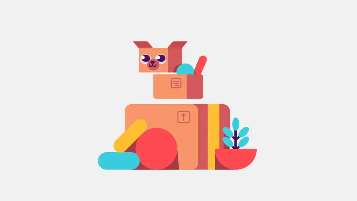 CSS Animation Examples - Css Box Dog Animation example : CSS Mix