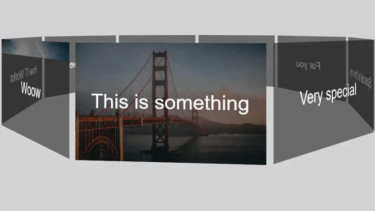 CSS Carousels - 3D Carousel Rotating example : CSS Mix
