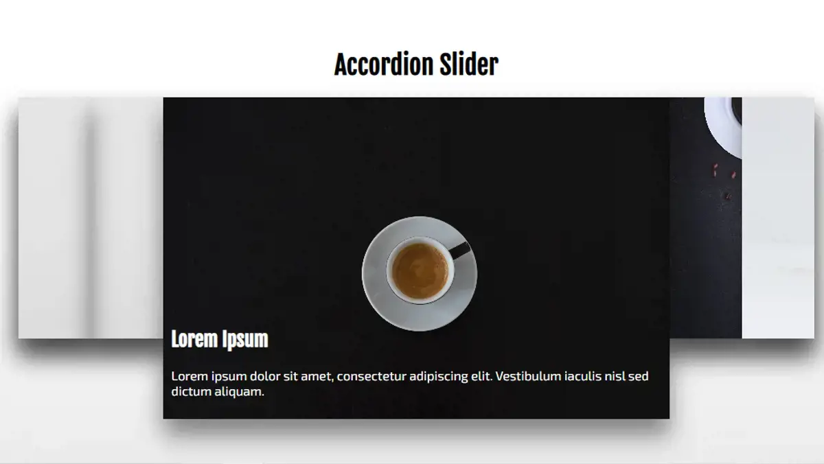 CSS Horizontal Accordions - Responsive Accordion Slider example : CSS Mix
