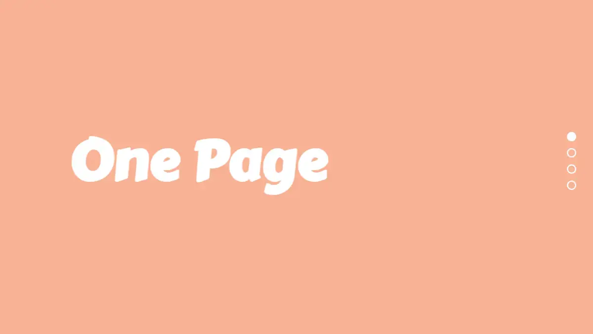 CSS Scroll Effects - One Page Scroll example : CSS Mix