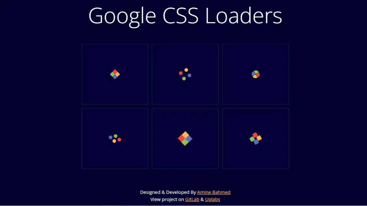CSS Spinners - Google Spinners Redesign example : CSS Mix