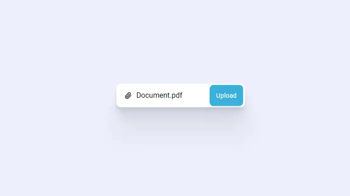 JavaScript Buttons - Upload File Button example : CSS Mix