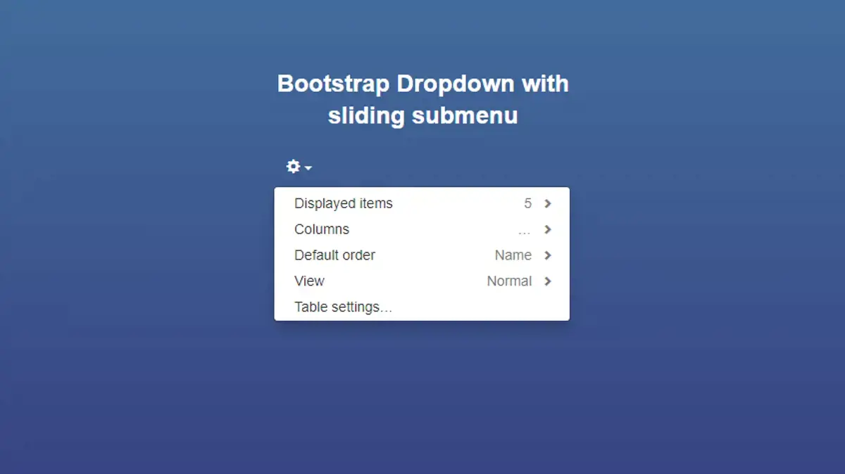 Bootstrap Dropdowns - Bootstrap Dropdown Slidemorph Menu example : CSS Mix