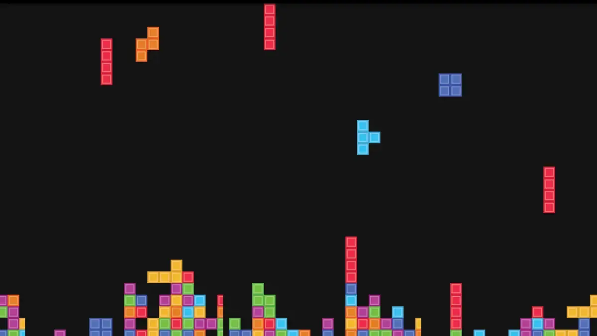 JavaScript Background Effects - Tetris Background example : CSS Mix
