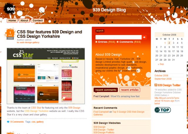 939 Design Blog screenshot