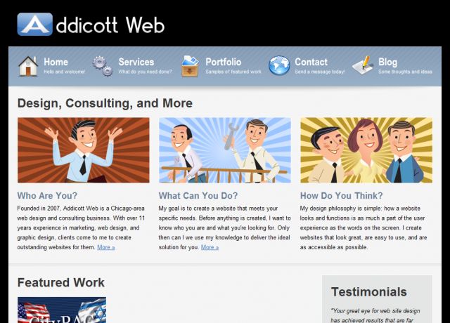 Addicott Web screenshot