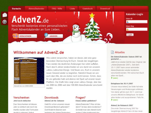 AdvenZ.de screenshot
