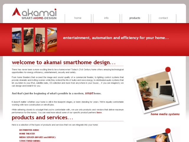 Akamai Smarthome Design screenshot