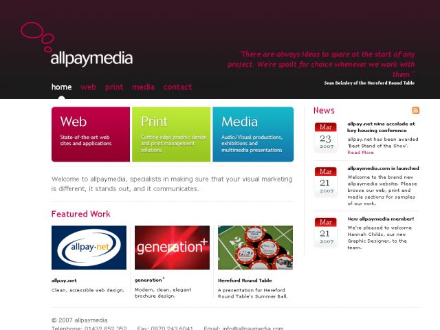 allpaymedia.com screenshot