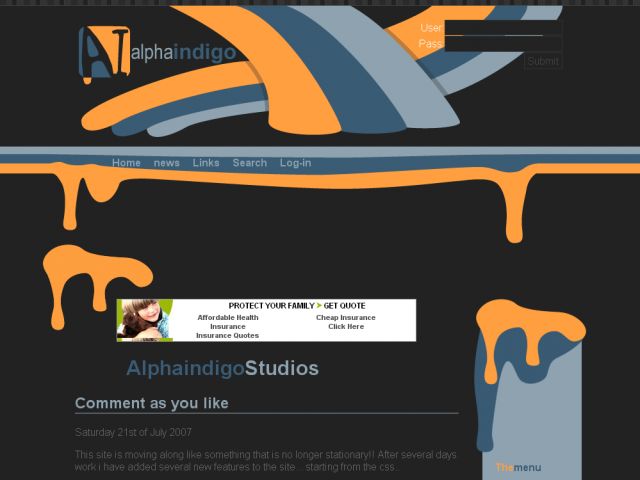 Alphaindigo screenshot