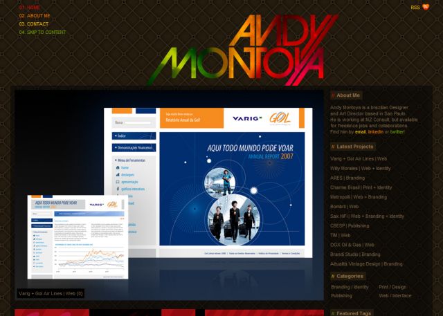 Andy Montoya Designer screenshot