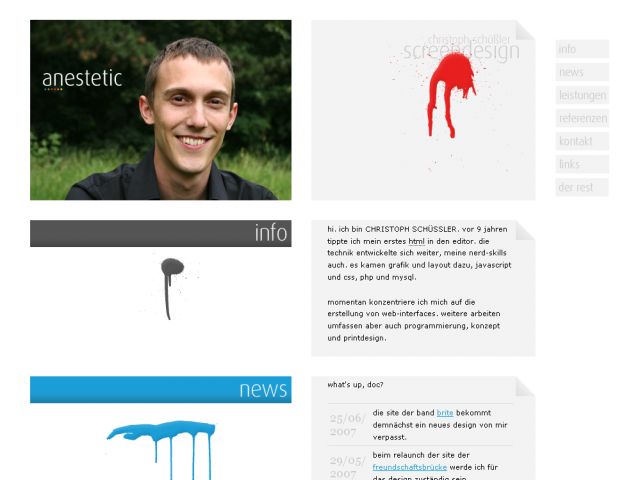 Anestetic Webdesign screenshot