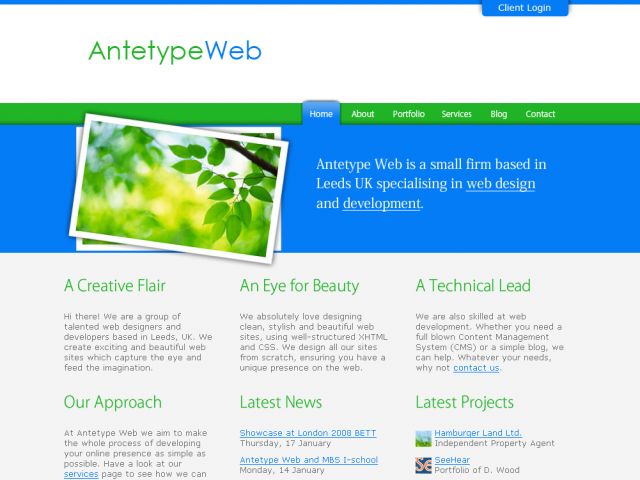 Antetype Web screenshot