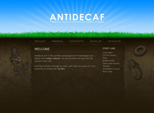 Antidecaf.com screenshot