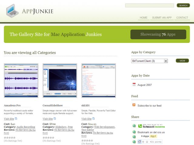 App Junkie screenshot