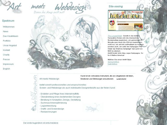 Art meets Webdesign screenshot