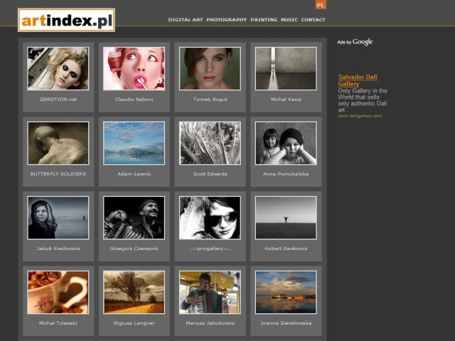 artindex screenshot