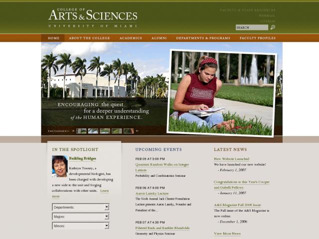 University of Miami screenshot