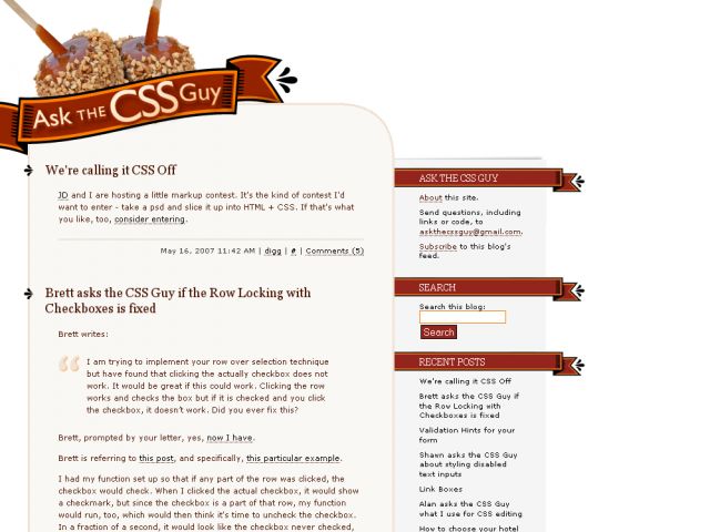 Ask the CSS Guy screenshot