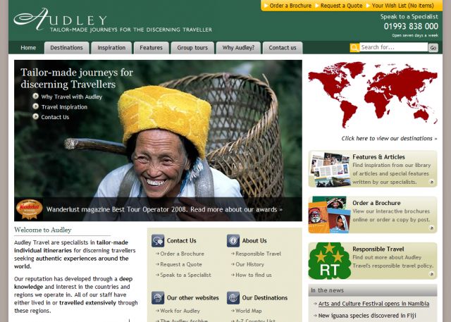 Audley Travel screenshot