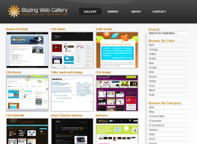 Blazing Web Gallery screenshot