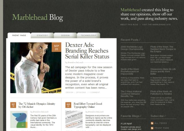 Marblehead Blog screenshot