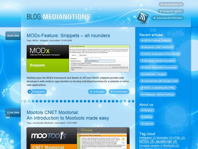 Blog.Medianotions screenshot