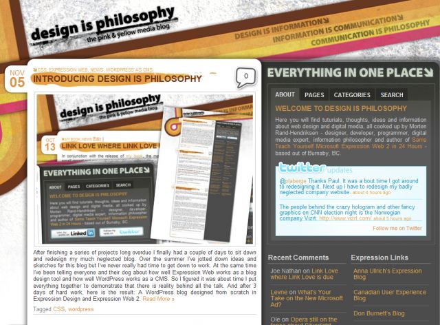 Design is Philosophy screenshot