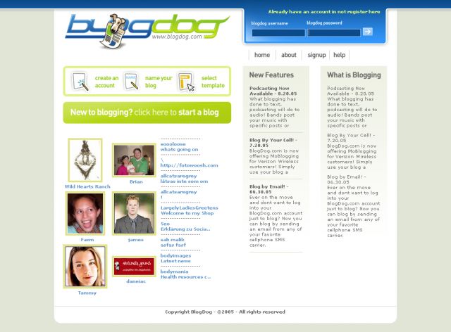 BlogDog screenshot