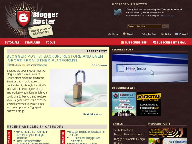 Blogger Buster screenshot