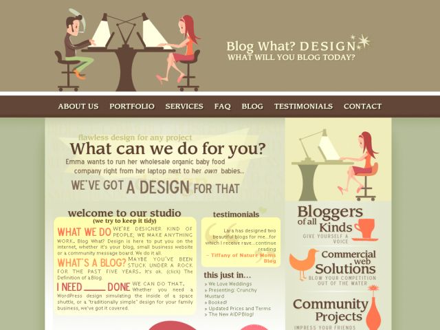 Blog What? Design screenshot