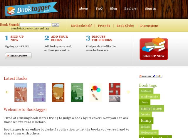 Booktagger screenshot