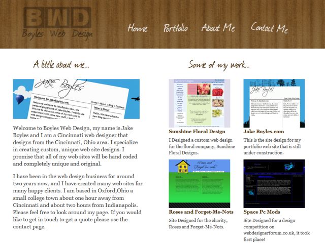 Boyles web Design screenshot