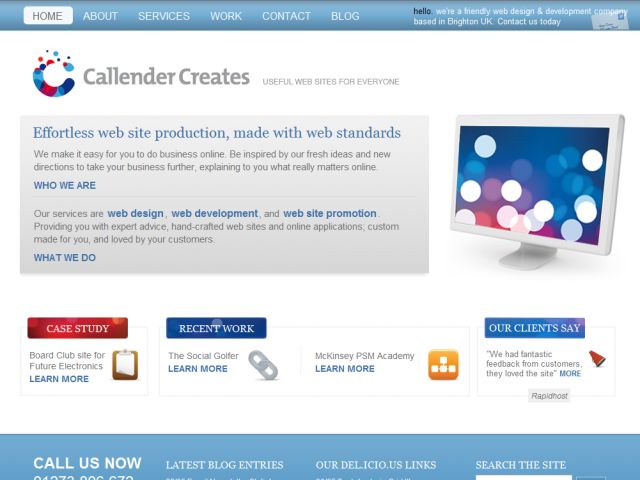 callender creates  screenshot
