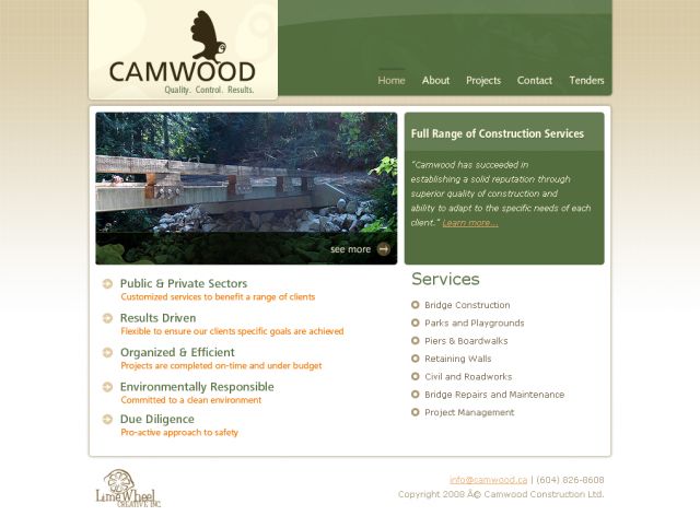 Camwood Construction screenshot