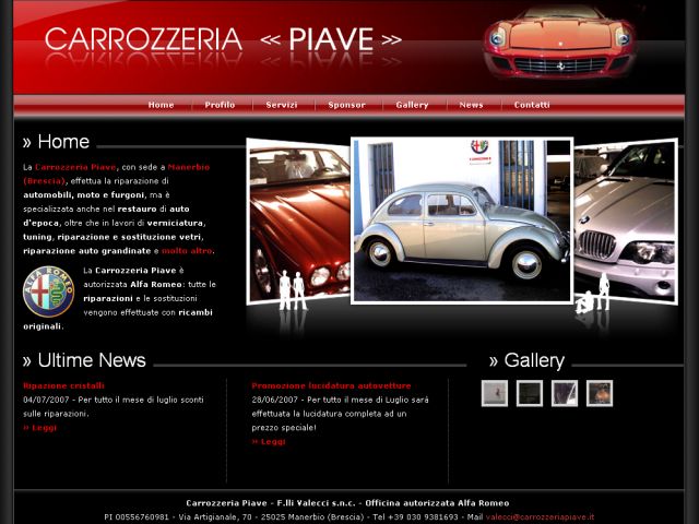 Carrozzeria Piave screenshot