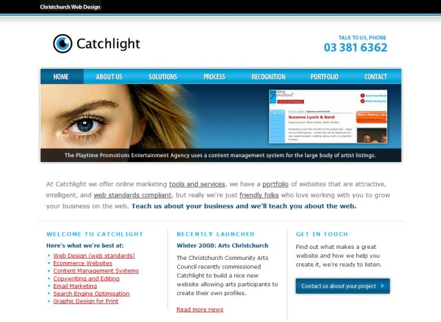 Catchlight Design screenshot