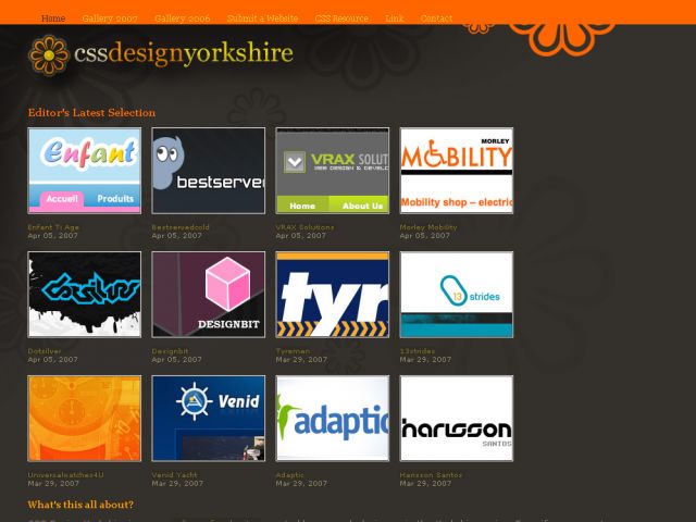 CSS Design Yorkshire screenshot
