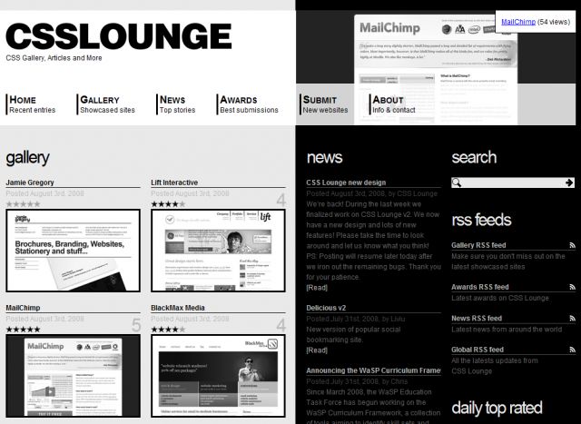 CSS Lounge screenshot