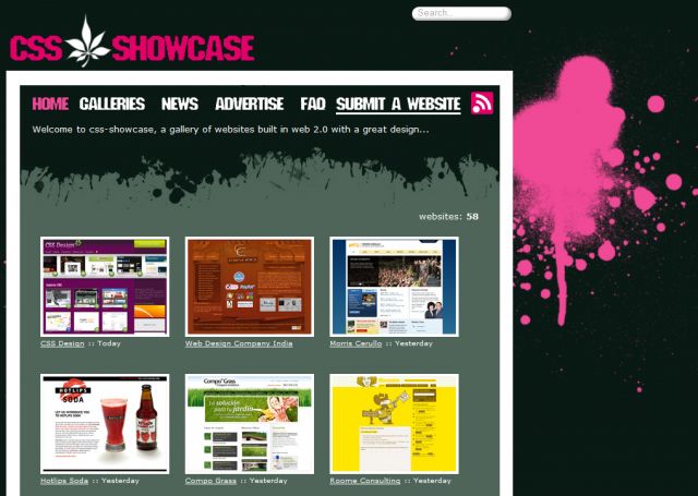 CSS Showcase screenshot