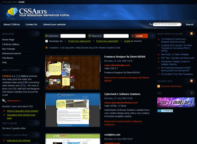 CSSArts screenshot