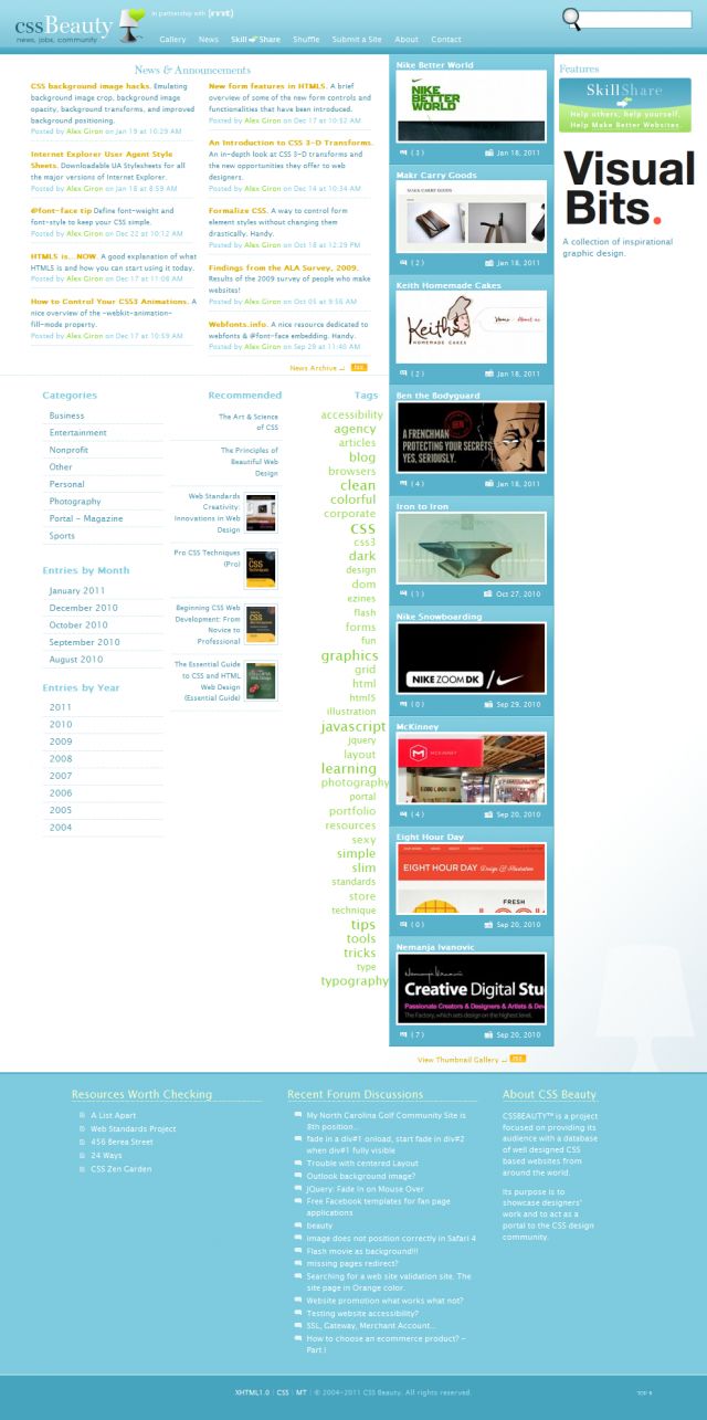CSS Beauty screenshot
