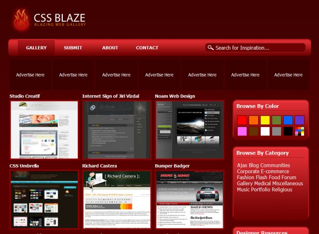 CSS Blaze screenshot