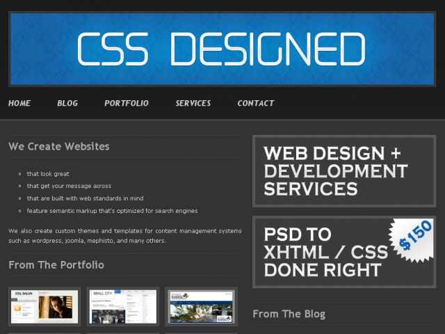 CSS Designed screenshot