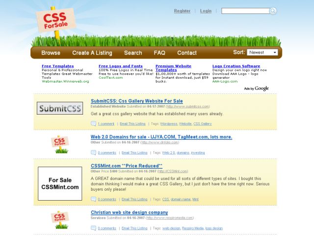 CSSForsale screenshot