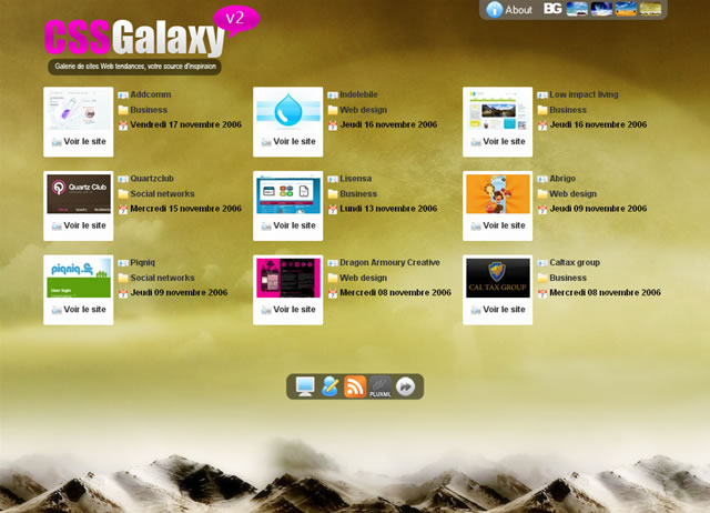 CSS Galaxy v2 screenshot
